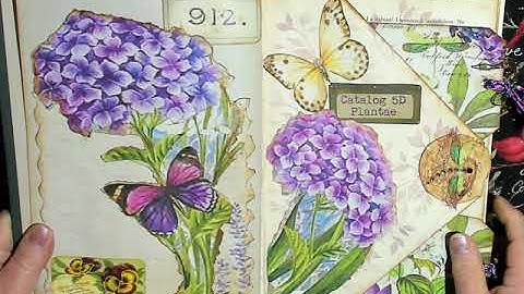 Altered Book Series #3 - My Current Altered Book & First Page Spread