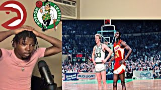 24-0 RUN! LARRY BIRD VS HAWKS 1986 ECSF GAME 5  | HIGHLIGHTS \& REACTION BOSTON CELTICS VS ATL HAWKS