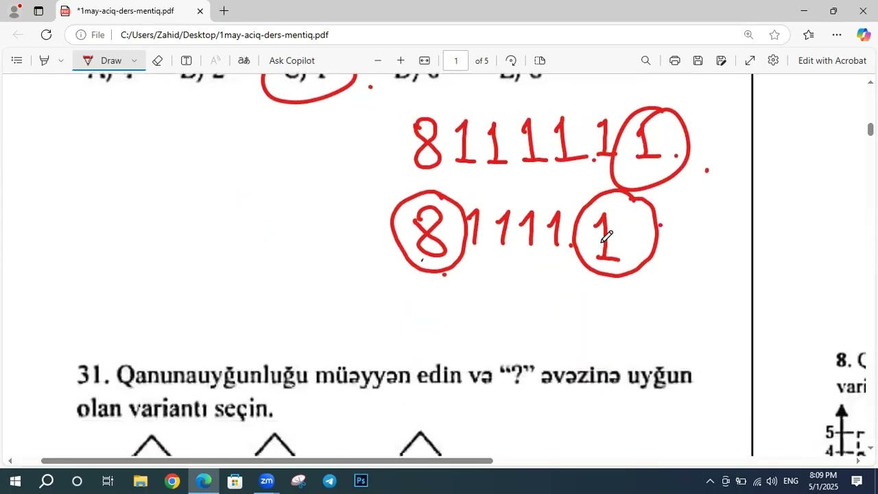 35 QƏBUL SUALI ( Magistratura, Dövlət qulluğu ) 2025