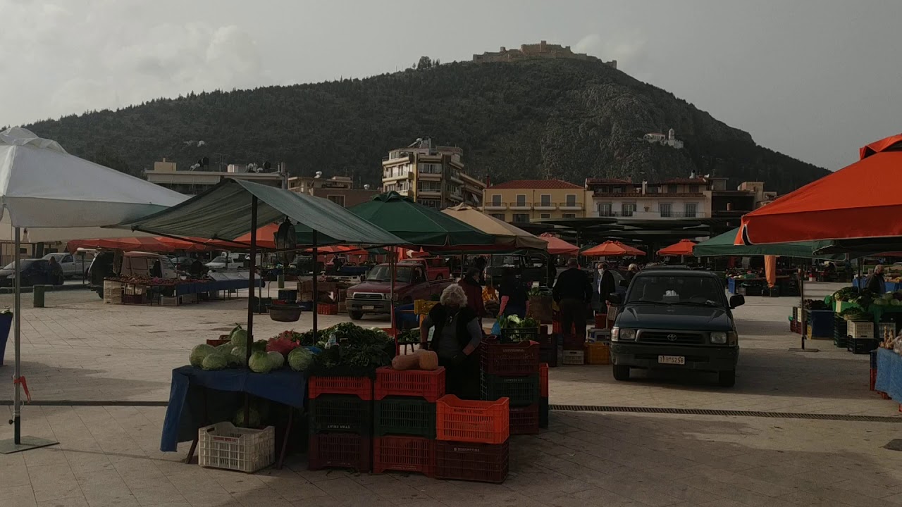 Argos  (the most ancient city of Europe)  - Market  square   Christmas 2020