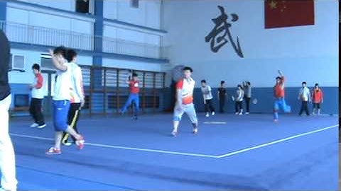 Beijing Wushu Front Slap Kick Practice