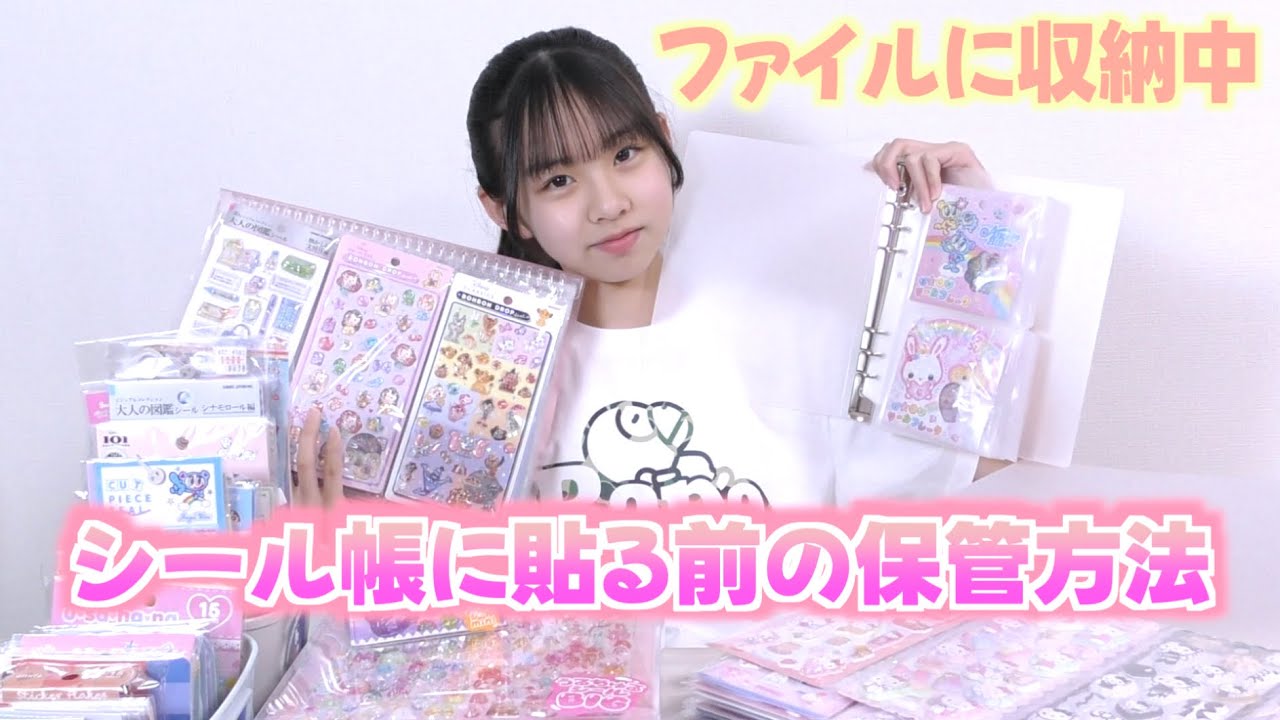 閉じ込めシェイカーファイル収納❤️❤️❤️ Storing My Stickers in a Binder Before Using Them in My Sticker