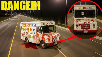 When you see this Haunted Ice Cream Truck, Run Away Fast!! (It
