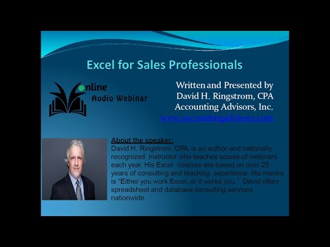 Excel for Sales Professionals