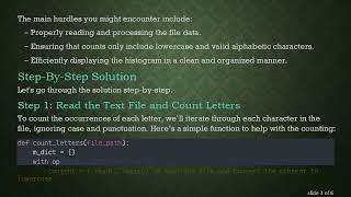Count Letters in a File and Create a Histogram Using Python