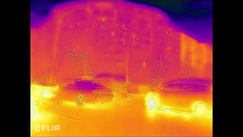 CAT S62 thermal camera video with FLIR app.
