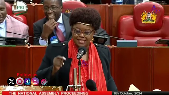 BRILLIANT! LISTEN TO WHAT MP MILLIE ODHIAMBO SAID ON THE IMPEACHMENT OF DP GACHAGUA!