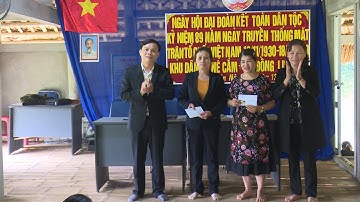 Ngày hội đại đoàn kết toàn dân tộc tại khu dân cư thôn Nê Cắm, xã Đồng Lương