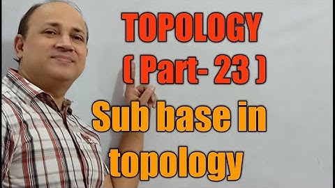 subbase in topology mathematics subbase in topology  mathematics in hindi for Msc and net by Hd sir
