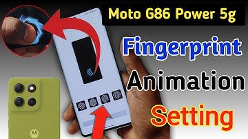 Moto G86 Power 5g Fingerprint animation kaise lagaye/fingerprint animation setting in Moto G86 Power