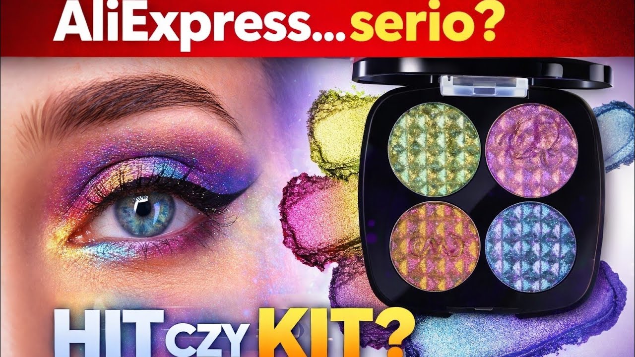 Paletka Cieni multichrom z AliExpress ! Hit czy kit?🤔| CHARMACY Pełna recenzja + makijaż