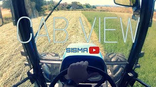 CAB VIEW | New holland TL90 | + Falciatrice a dischi Morra MF 2260 | sfalcio erba medica.