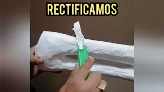 como hacer un hueso, con unicel