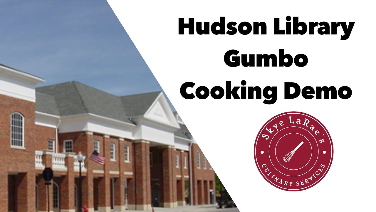 Cooking demo at the Hudson Library