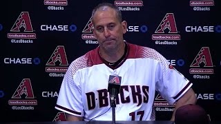 CWS@ARI: Lovullo discusses Greinke's dominant outing