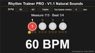 Triplets 60 BPM