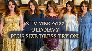 HUGE PLUS SIZE OLD NAVY SPRING/SUMMER 2022 DRESS TRY ON HAUL