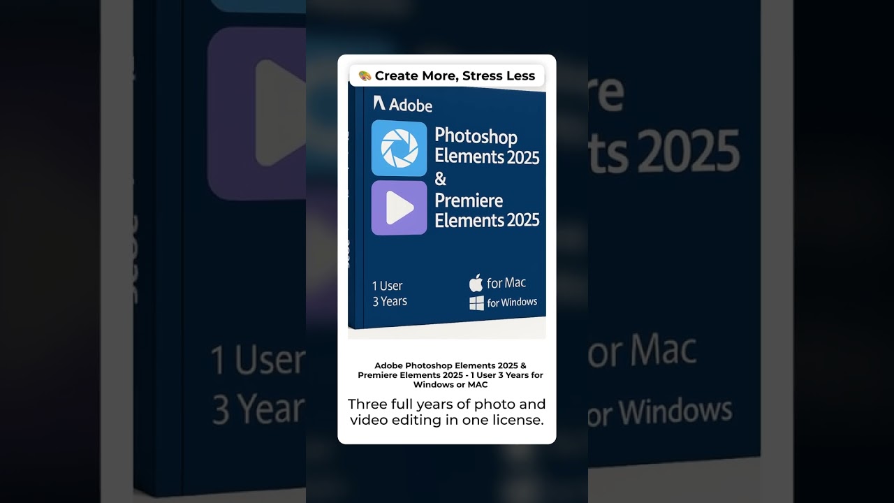 Adobe Photoshop & Premiere Elements 2025 – Only €113.90 - YouTube