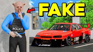 Stealing the Liberty Walk Edition GTR as a Fake Cop in GTA 5