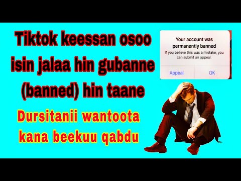 Tiktok Keenya Rakkinoota Kana Qaba Taanan Isin Jalaa Gubatuu Heda Dursinee Sirreessuu Qabna