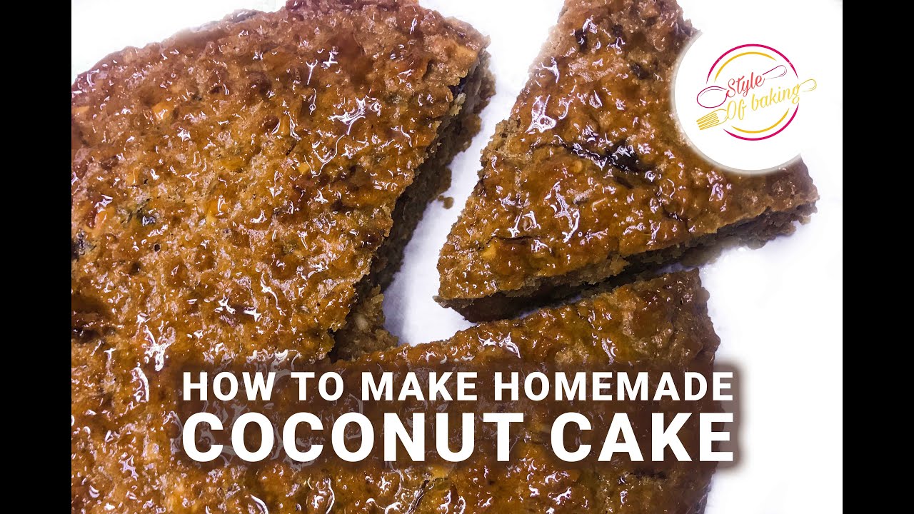 How To Make Coconut Cake Coconut Cake No Oven No Beater Quick and