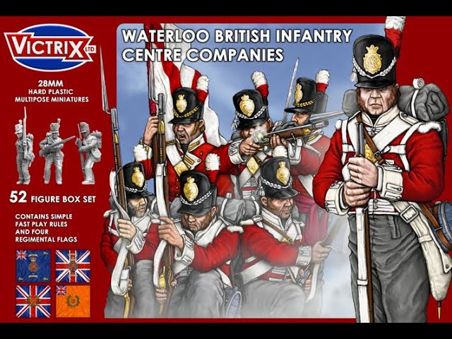 Victrix 28MM Waterloo Britische Infanterie Mitte Companies Aroma Erste Klasse 