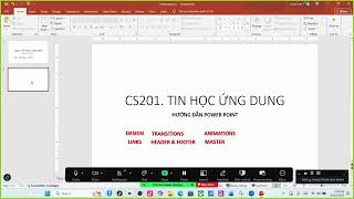 CS201- HƯỚNG DẪN POWER POINT (DESIGN) & VÍ DỤ