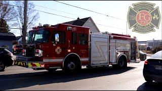 London Fire Department - Engine 1, Car 1 &amp; LPS Unit 21 Responding/Arriving.