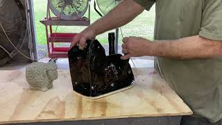De-Molding A Concrete Sheep And A Lamb Mold, Latex And Fiberglass.