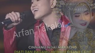 Arfan Takalar membawakan lagu Makassar di Hadapan Juri DA5 /Tappu Kana sikalia