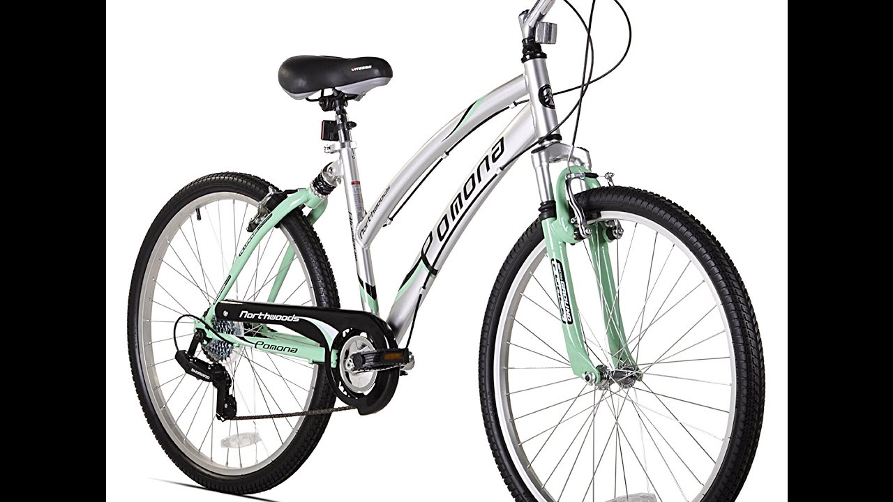 northwoods pomona women's dual suspension comfort bike