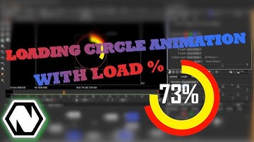CIRCLE LOAD ANIMATION WITH LOAD PERCENTAGE IN NATRON | NATRON MOTION GRAPHICS | NATRON ANIMATIONS