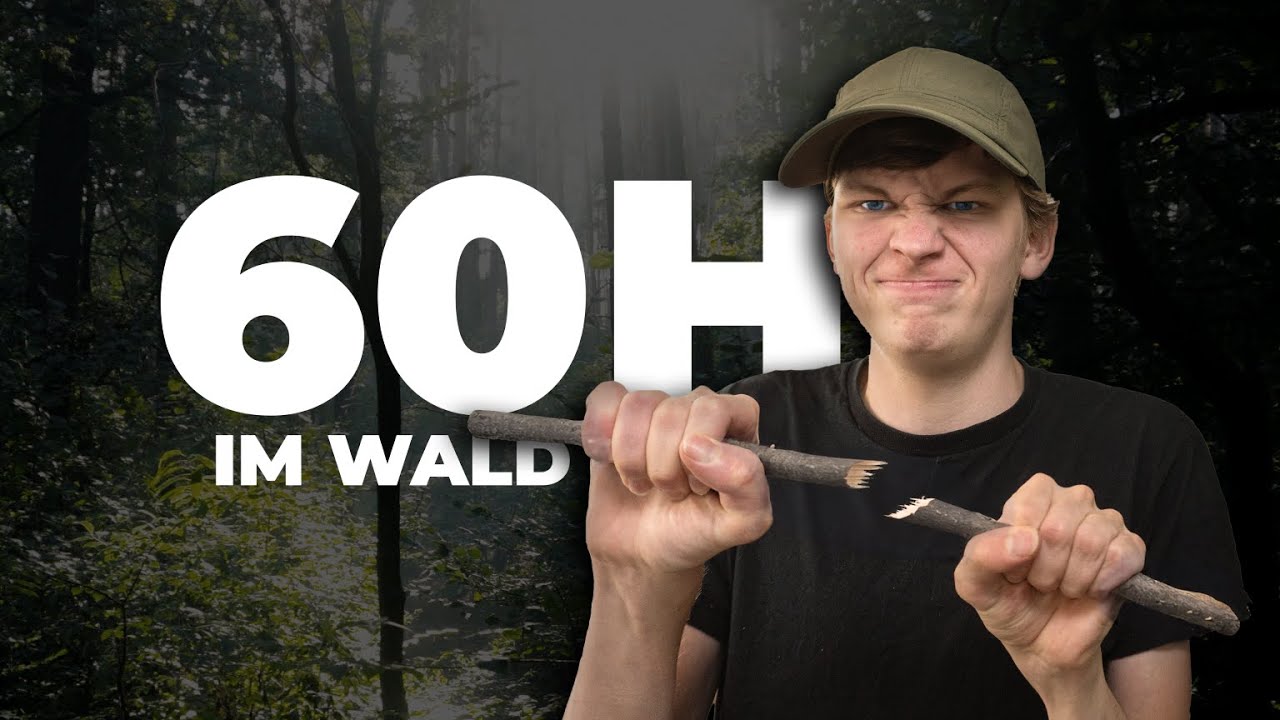 60h im Wald 🌲 Was können wir schaffen? ⛺️ 1000 Abo Special