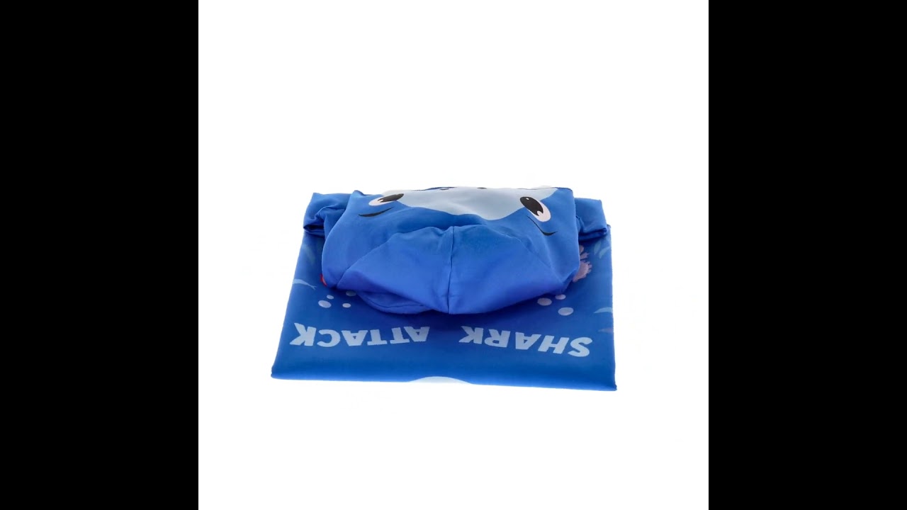 MissShorthair Asciugamano Poncho Con Cappuccio Per Bambini – Microfibra Morbida, Per Spiaggia E Piscina, Taglia 6-9 Anni - 2