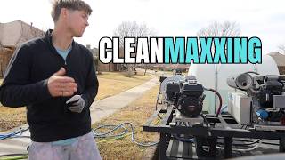 Day In My Pressure Wash Business | CleanMaxxing with 4+ jobs