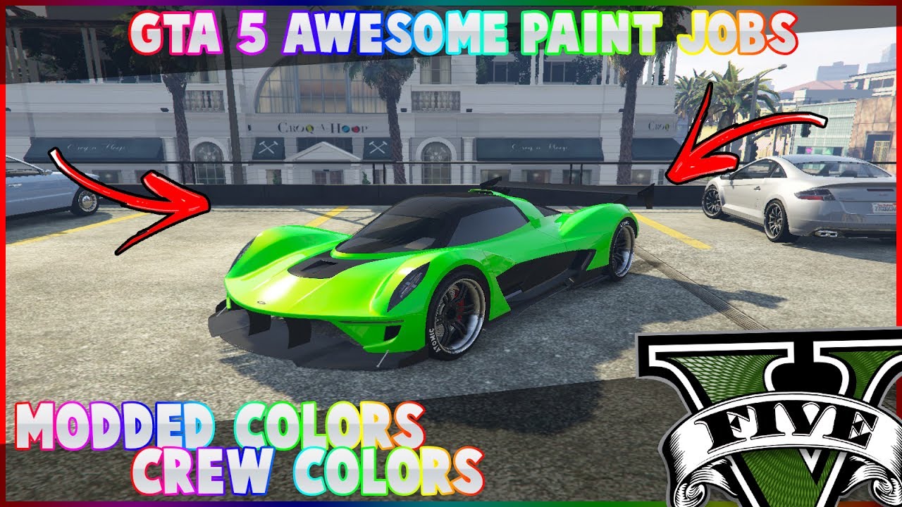 GTA 5 ONLINE - CORES MODDEDS #2 - VERDE NEON - AWESOME COLORS MODDED ...