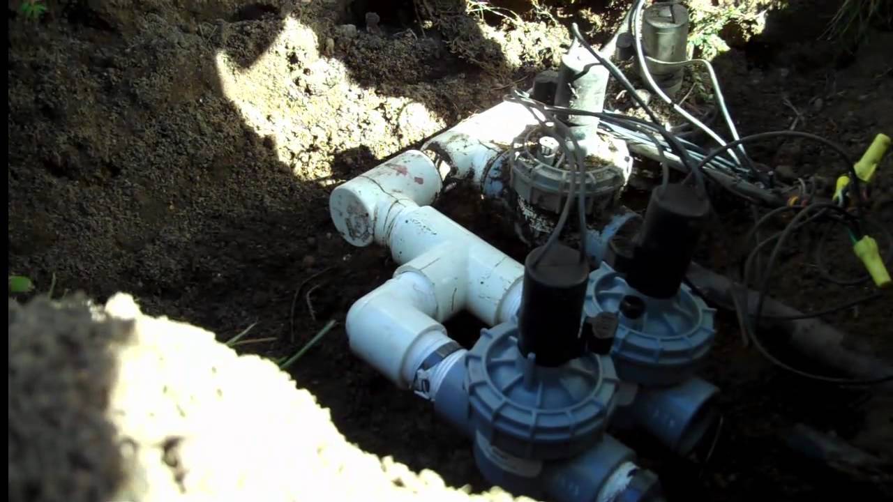 How to install Orbit Automatic Sprinkler Valve System - Grass Lawn 