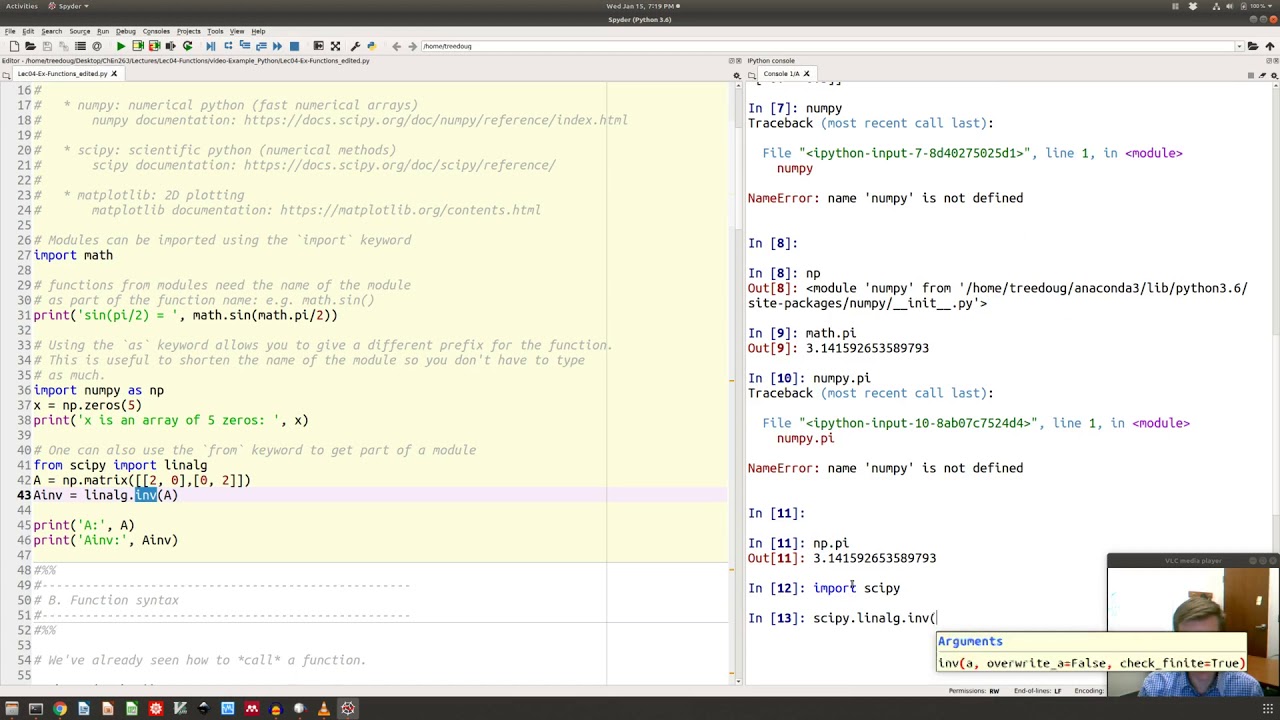 Functions in Python (ChEn 263 - Supplement to Lecture 4) - YouTube