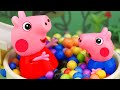 Polly parrot escaped, Two parrots, Forest, Musical Chairs, Slide, Funs, Peppa Pig Animation