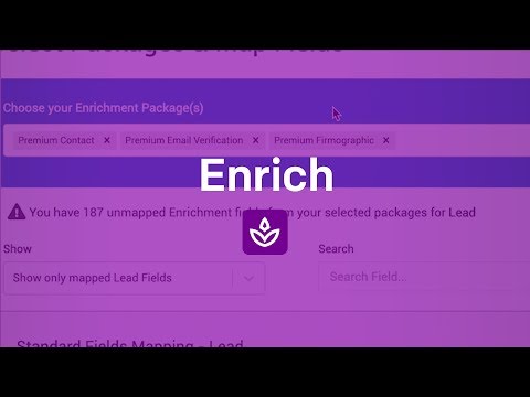 Enrich - Update your records with Firmographic Enrichment, Contact Enrichment, and Email Validation