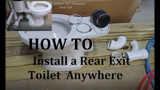 Install a rear outlet Toilet anywhere, You can dot it!