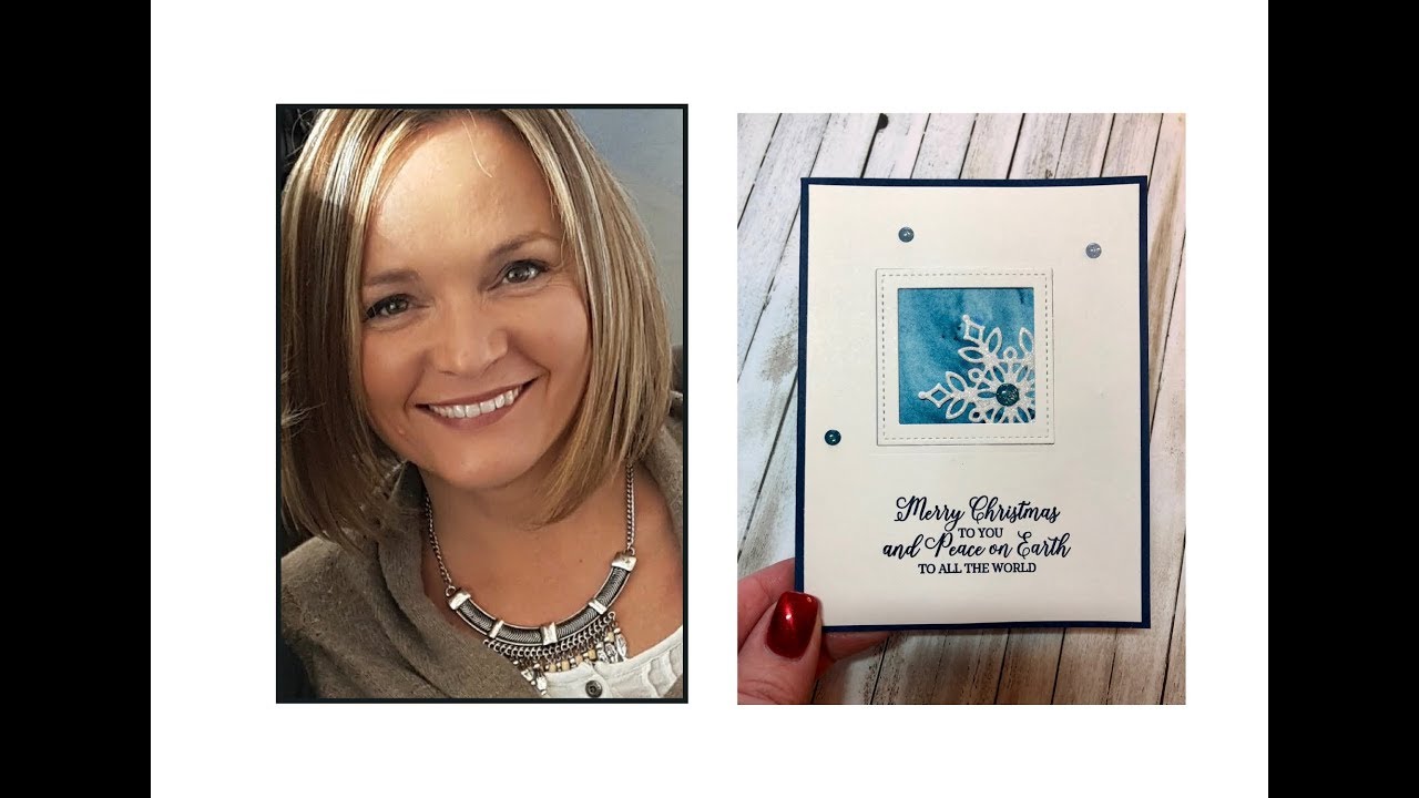 Snowfall Thinlits with Brusho