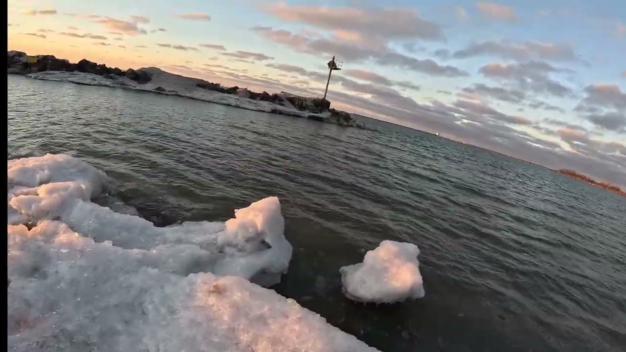 Atardecer Magico sobre Hielo