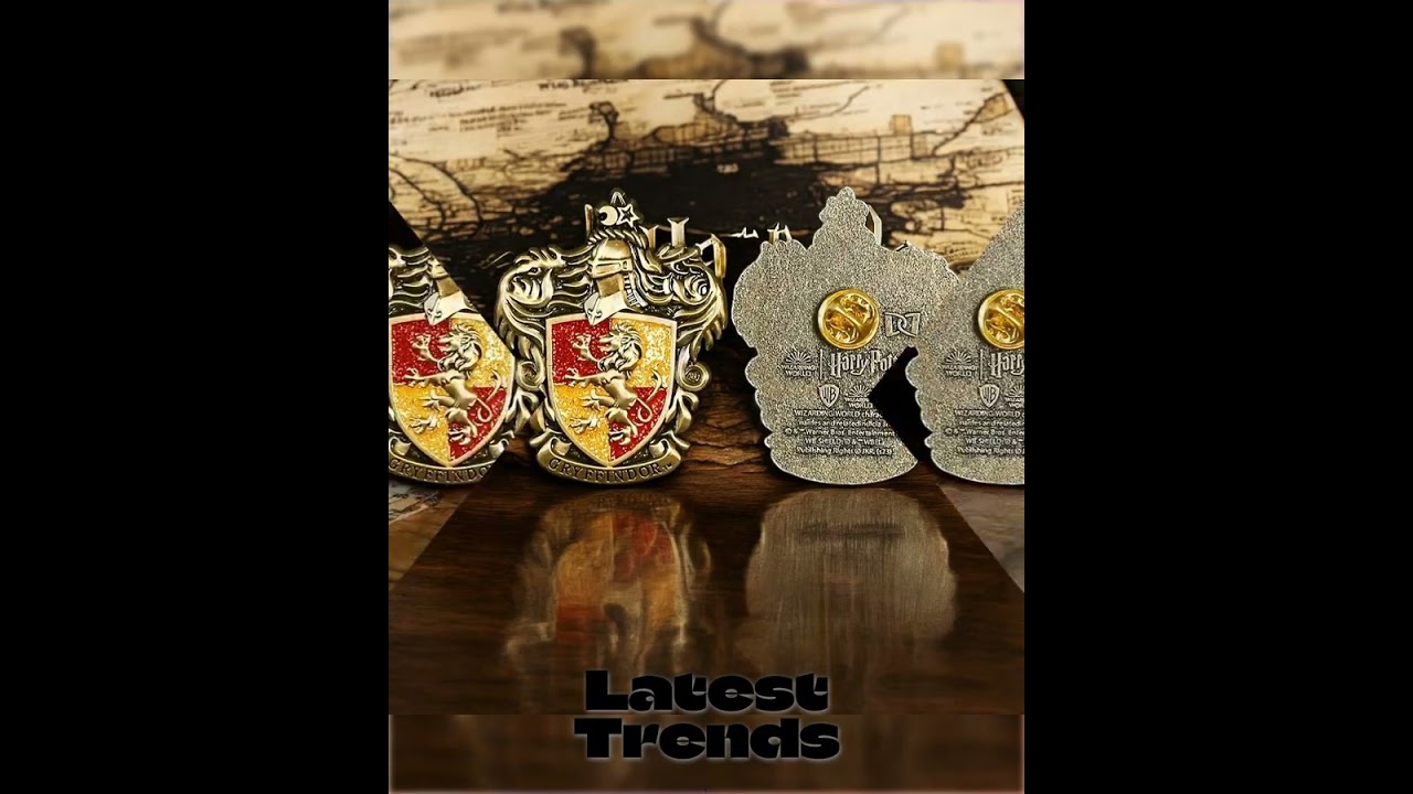 Harry Potter Gryffindor Crest Enamel Pin – Official Wizarding World Badge