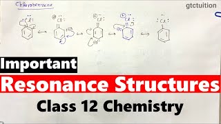 Important Resonance Structures Class 12 Chemistry Chlorobenzene