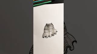 Easy To Draw Ruffled Midi Skirts For Beginners 🖌:Procreate Tutorial #Kiran Arts #Shorts