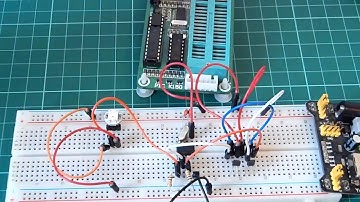 Magnetic Polarity Detector, hall effect sensor,  pic12f675, neopixel
