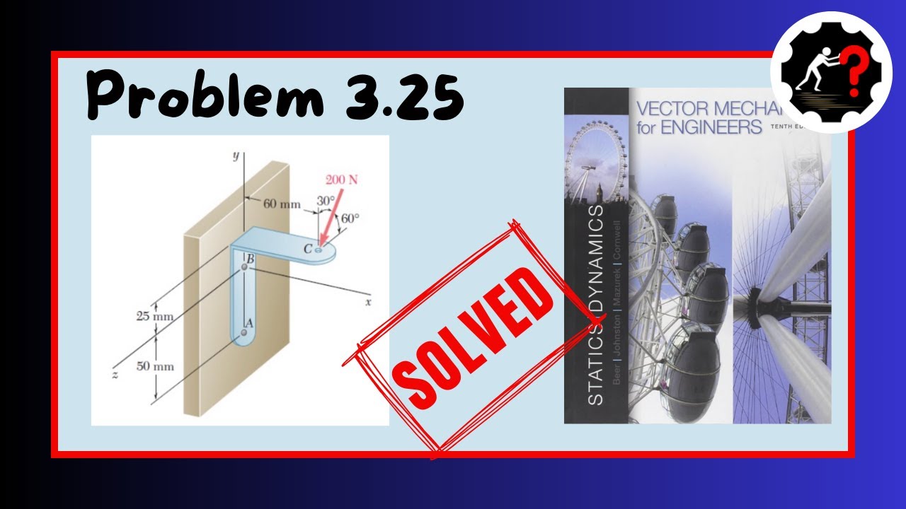 Problem 3.25 | Engineering Mechanics Statics - YouTube