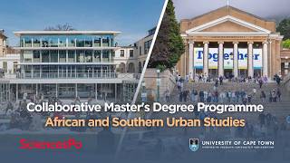 Science Po and UCT: Collaborative Master’s Degree in Urban Studies