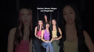 Katseye Daniela Manon Megan And Megalodon katseye katseye meangirls fyp kpop shorts